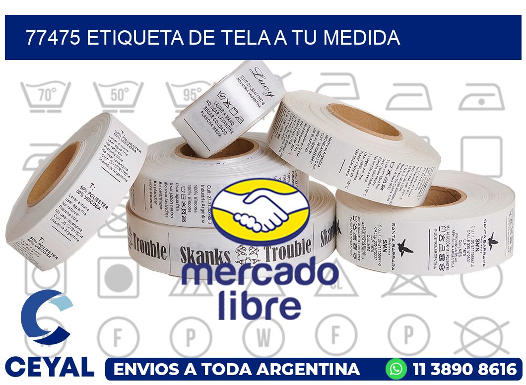 77475 ETIQUETA DE TELA A TU MEDIDA