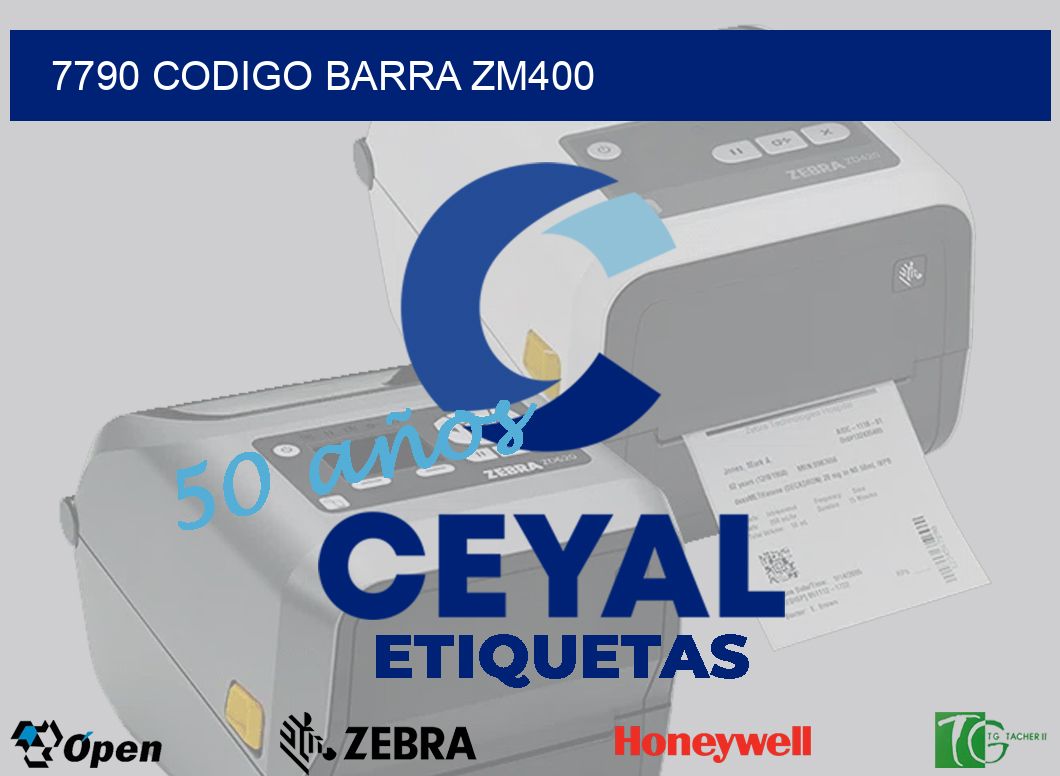 7790 CODIGO BARRA ZM400