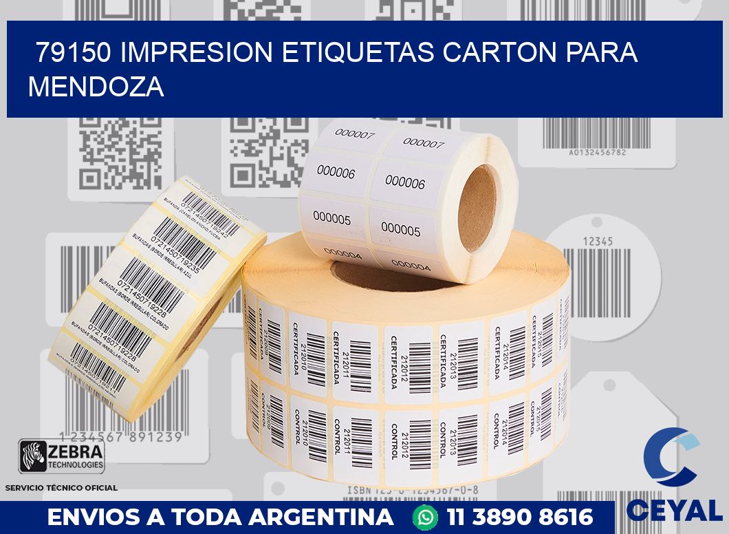 79150 IMPRESION ETIQUETAS CARTON PARA MENDOZA