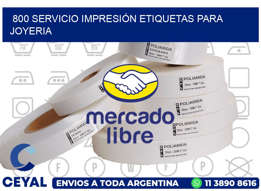 800 SERVICIO IMPRESIÓN ETIQUETAS PARA JOYERIA