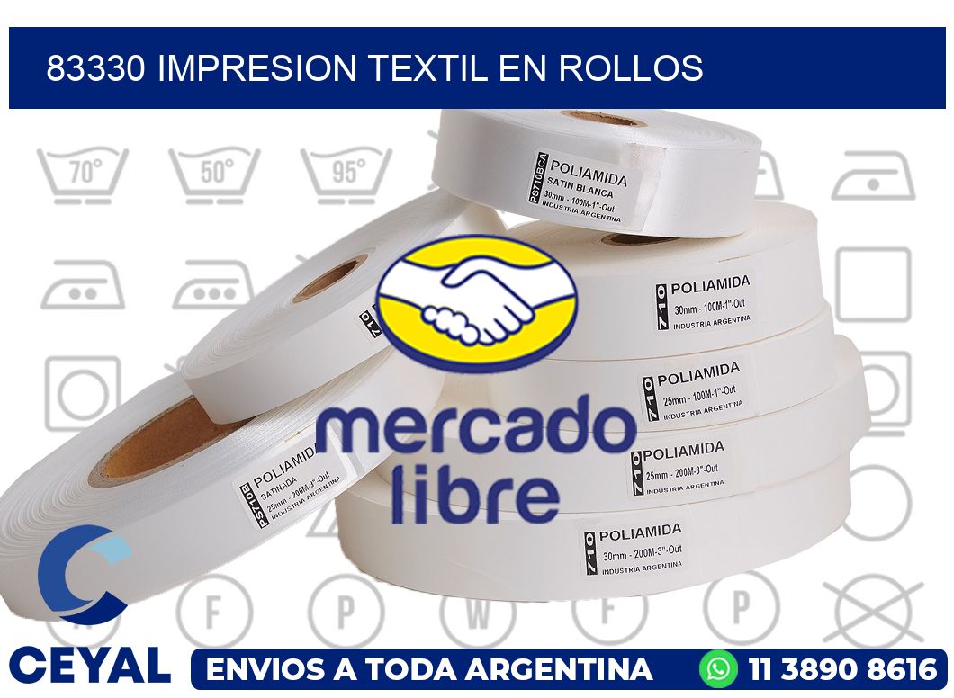 83330 IMPRESION TEXTIL EN ROLLOS