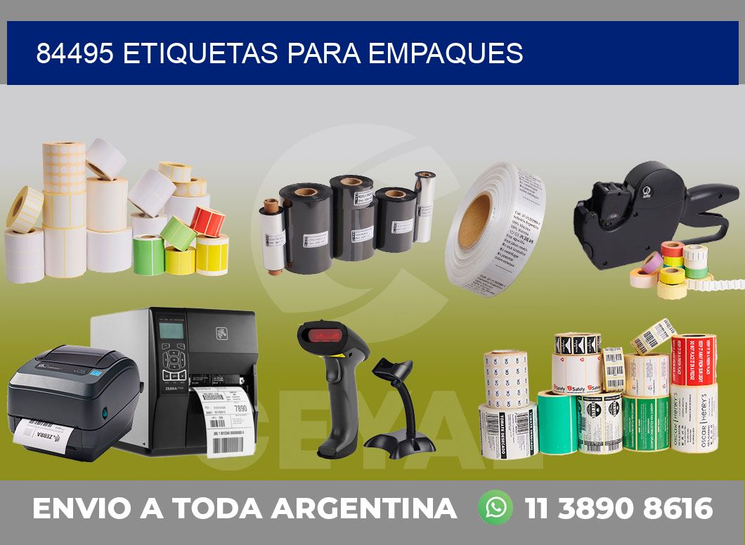 84495 ETIQUETAS PARA EMPAQUES