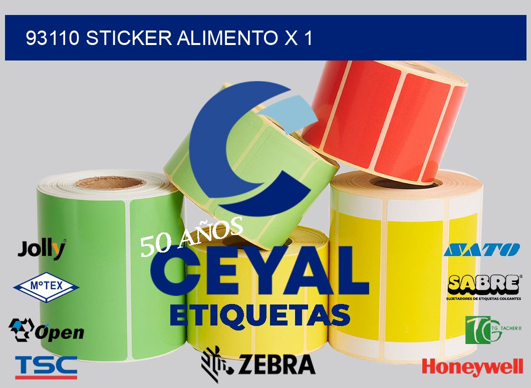 93110 sticker alimento x 1
