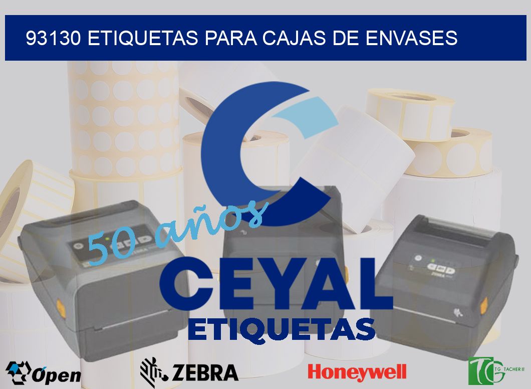 93130 ETIQUETAS PARA CAJAS DE ENVASES