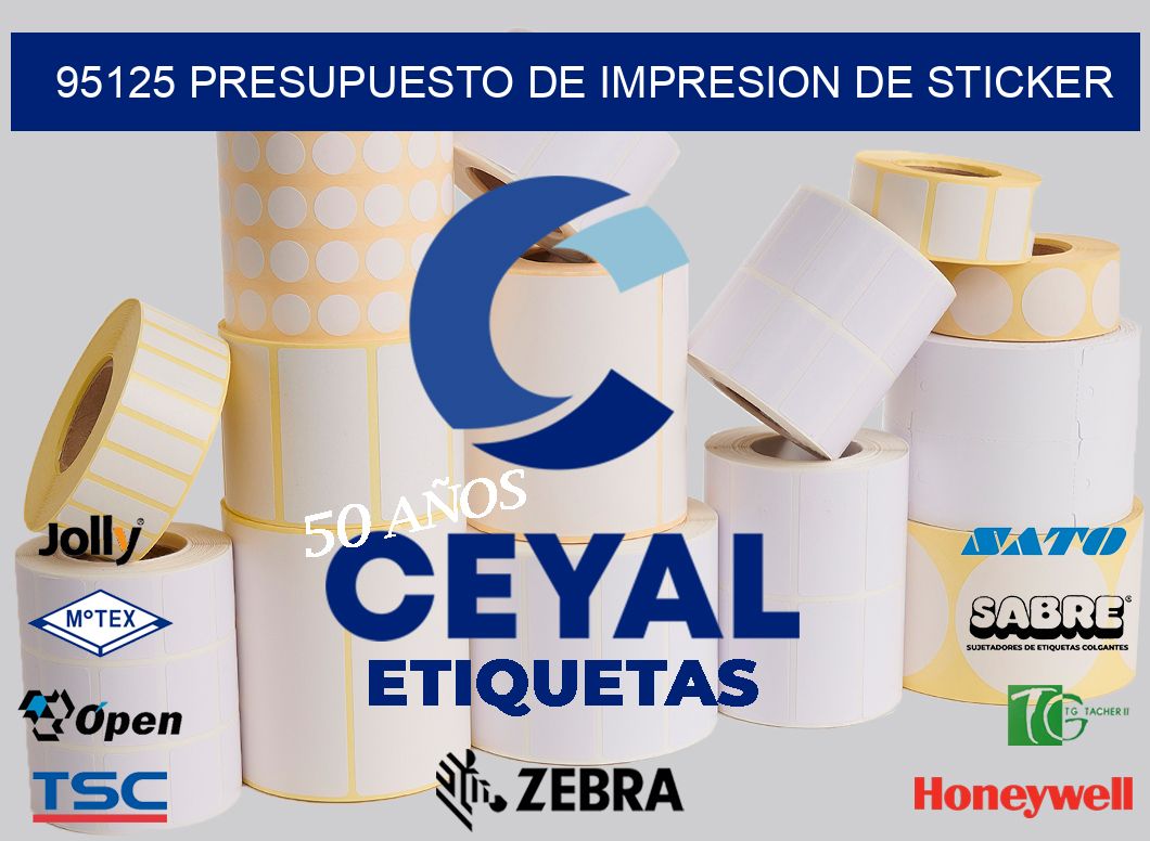 95125 PRESUPUESTO DE IMPRESION DE STICKER