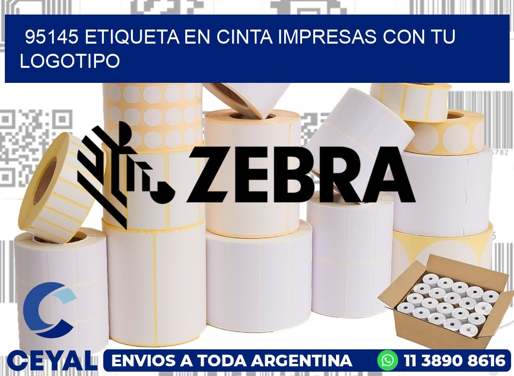 95145 ETIQUETA EN CINTA IMPRESAS CON TU LOGOTIPO