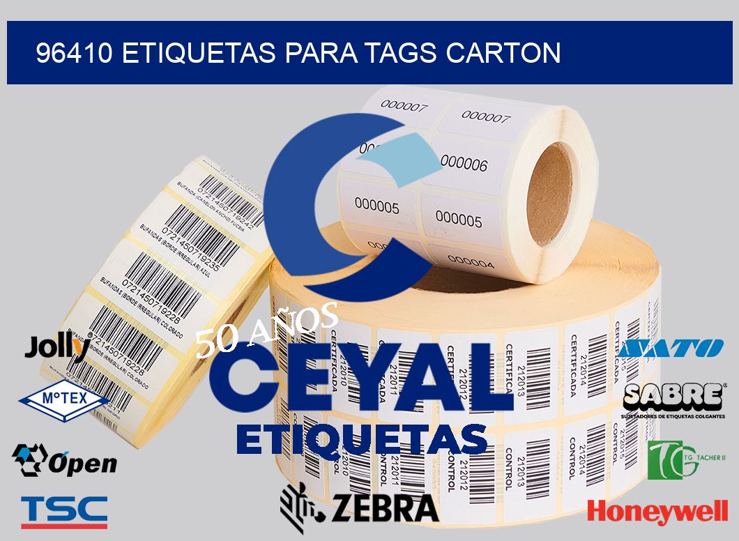 96410 ETIQUETAS PARA TAGS CARTON