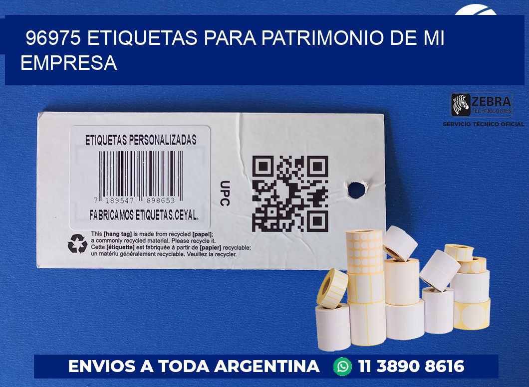 96975 ETIQUETAS PARA PATRIMONIO DE MI EMPRESA