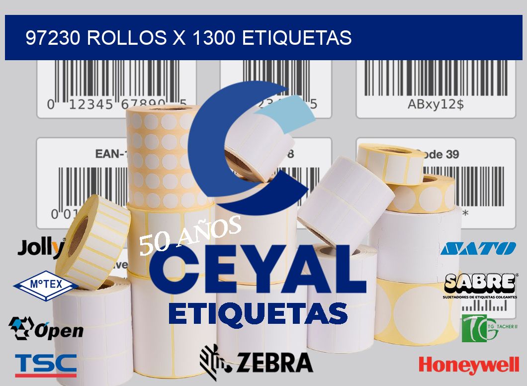 97230 Rollos x 1300 etiquetas
