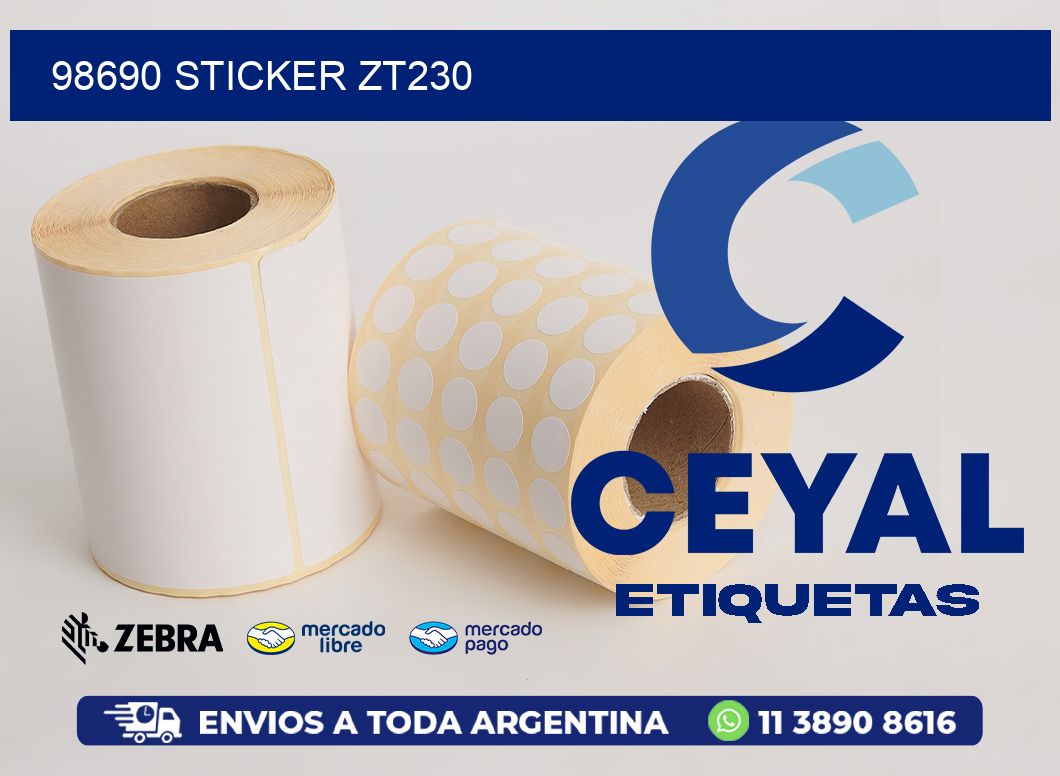 98690 STICKER ZT230