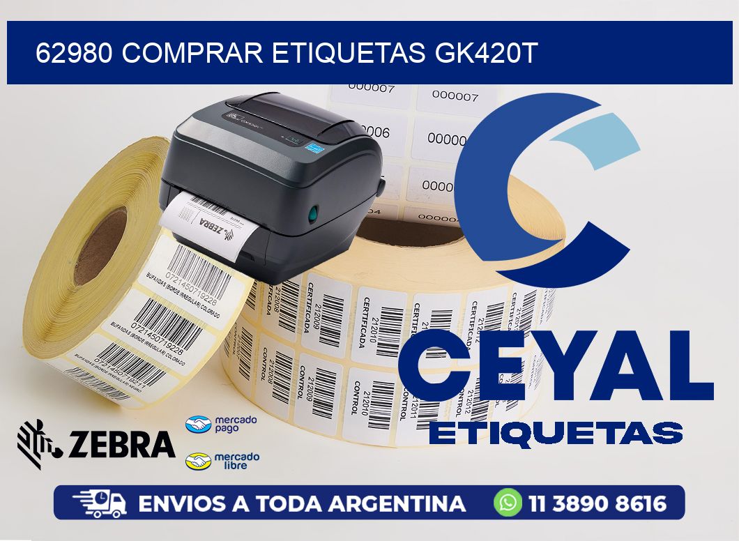 62980 COMPRAR ETIQUETAS GK420T