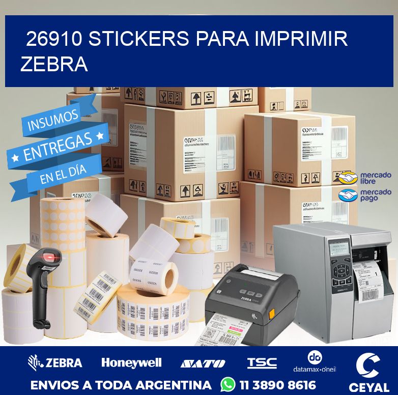 26910 STICKERS PARA IMPRIMIR ZEBRA Zebra ZT410