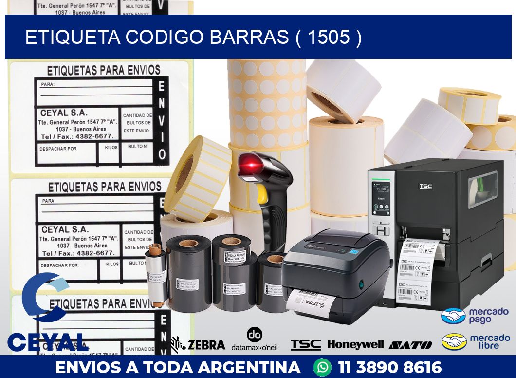 ETIQUETA CODIGO BARRAS ( 1505 )