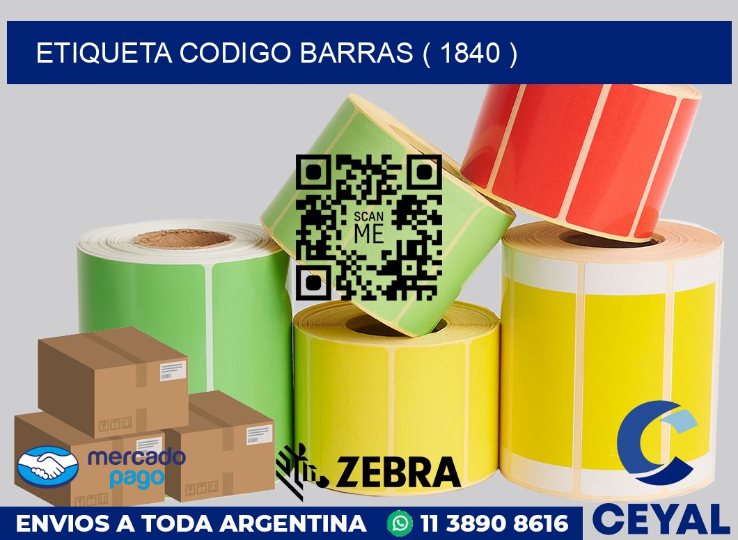 ETIQUETA CODIGO BARRAS ( 1840 )