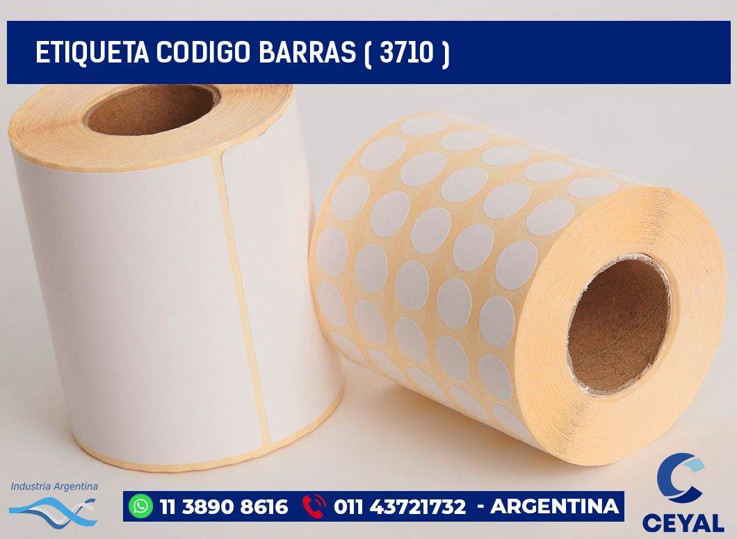 ETIQUETA CODIGO BARRAS ( 3710 )