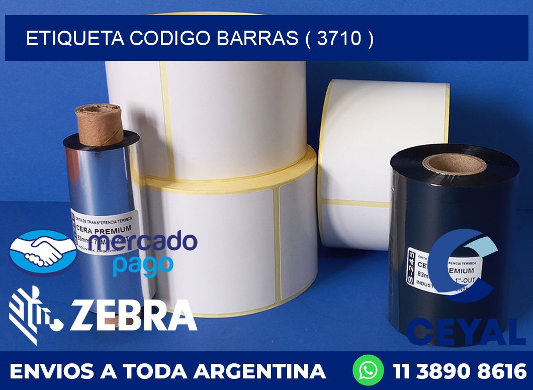 ETIQUETA CODIGO BARRAS ( 3710 )