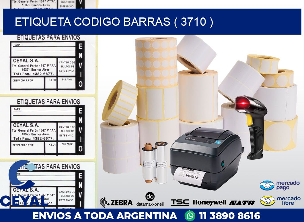 ETIQUETA CODIGO BARRAS ( 3710 )