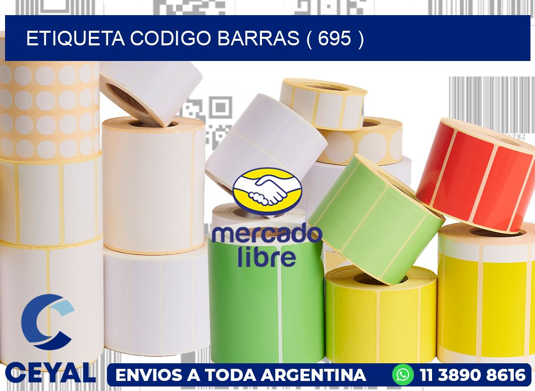 ETIQUETA CODIGO BARRAS ( 695 )