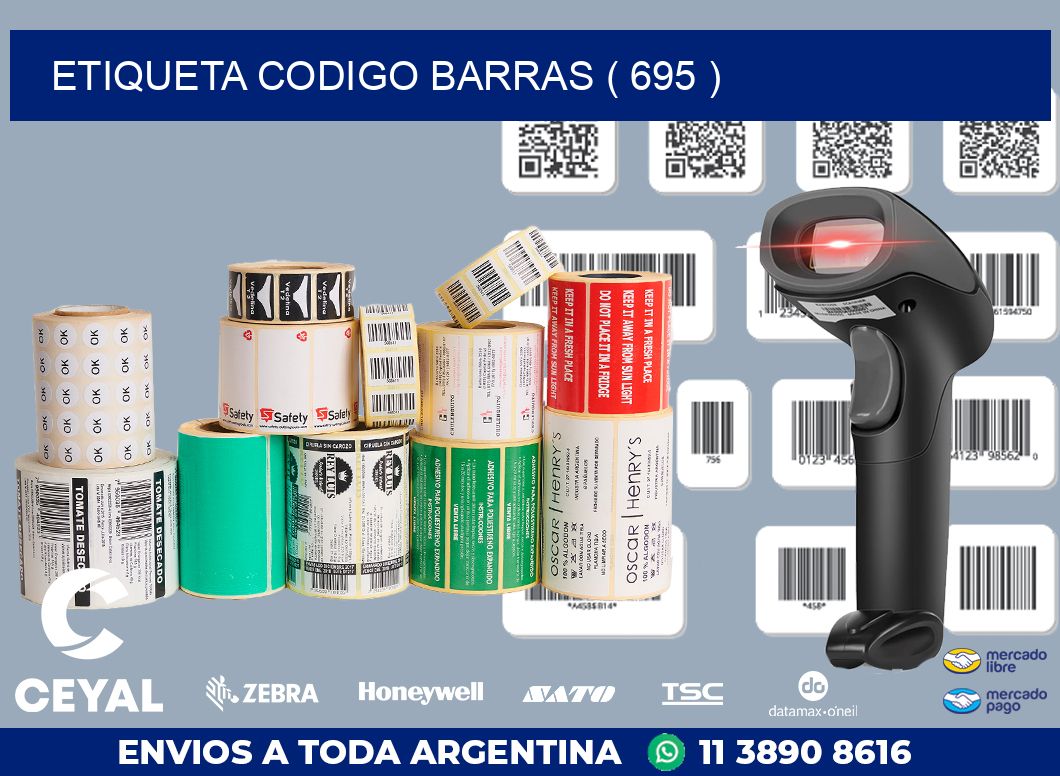 ETIQUETA CODIGO BARRAS ( 695 )