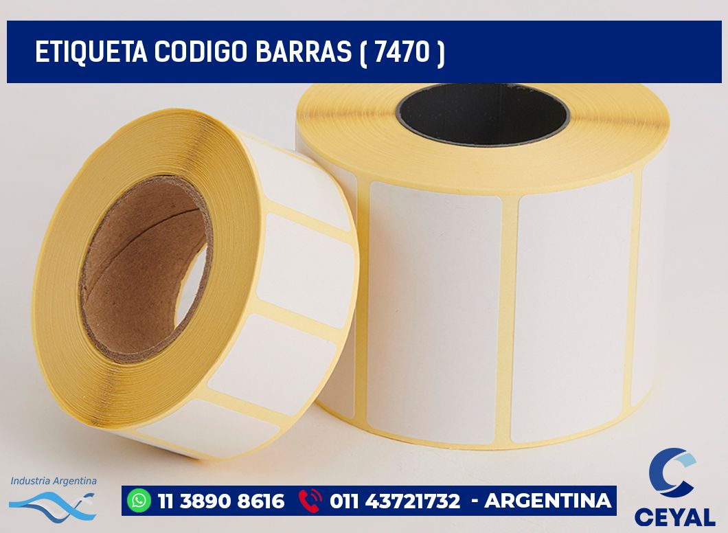 ETIQUETA CODIGO BARRAS ( 7470 )