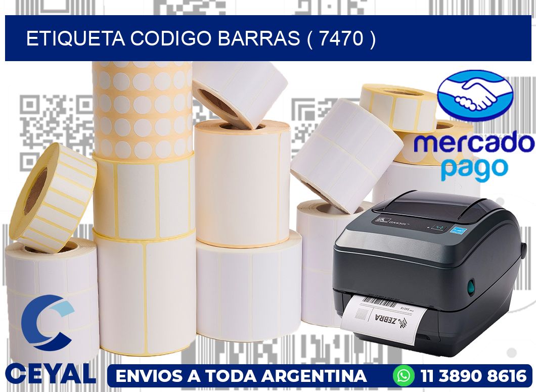 ETIQUETA CODIGO BARRAS ( 7470 )