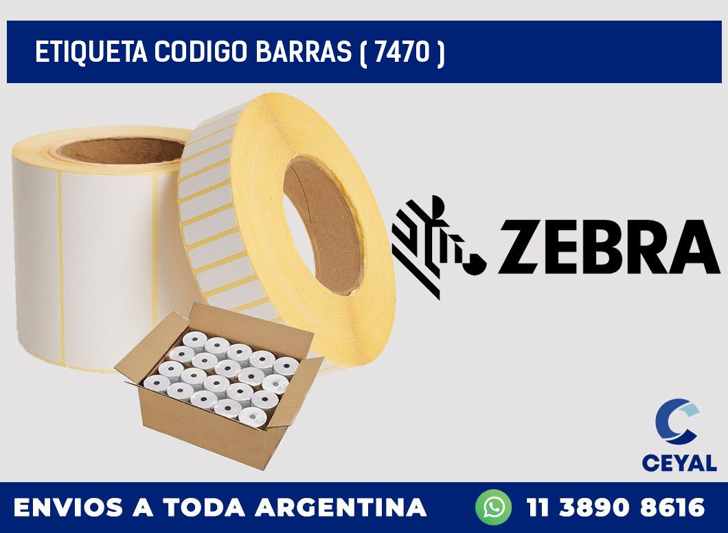 ETIQUETA CODIGO BARRAS ( 7470 )