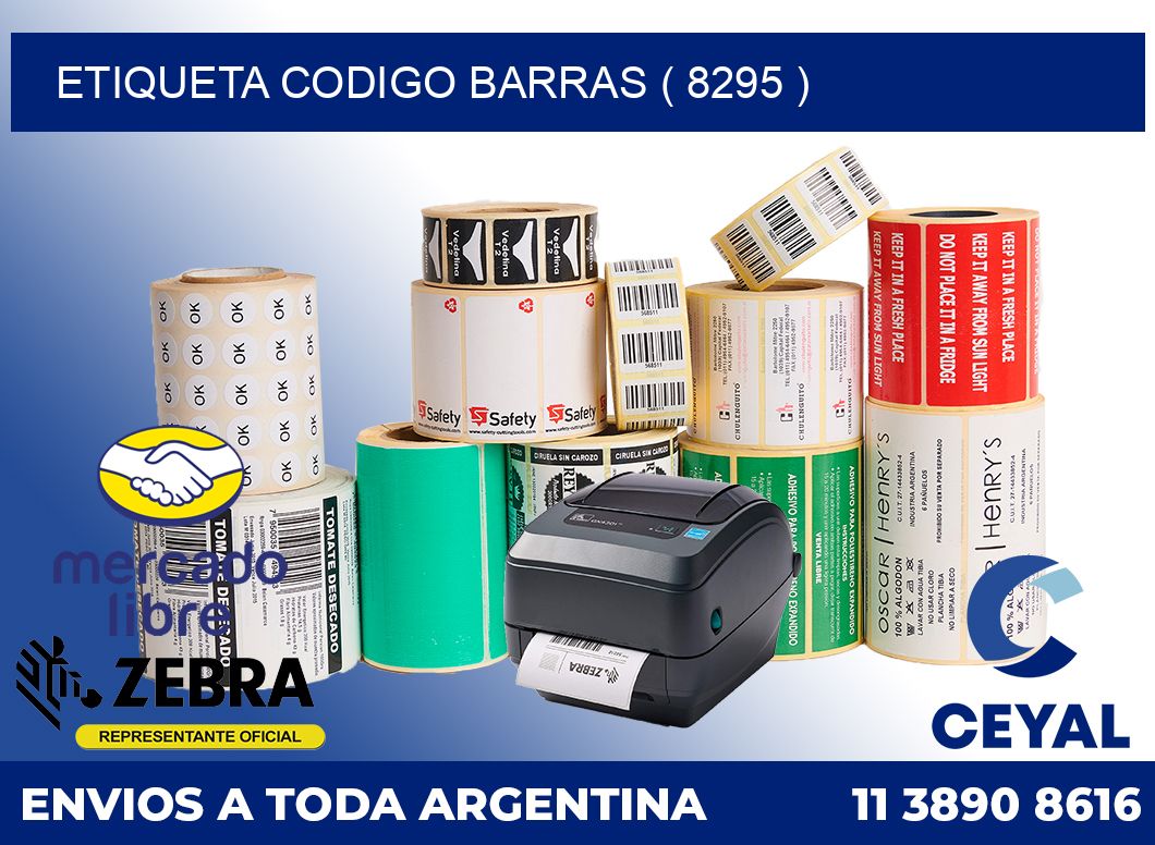 ETIQUETA CODIGO BARRAS ( 8295 )