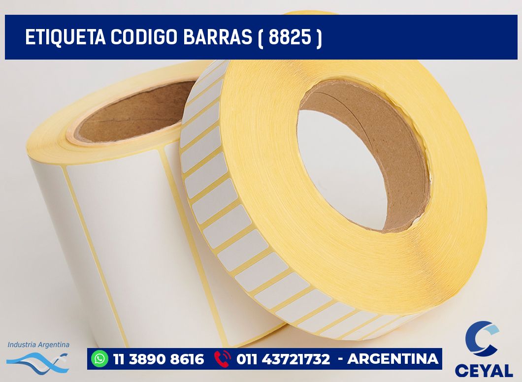 ETIQUETA CODIGO BARRAS ( 8825 )