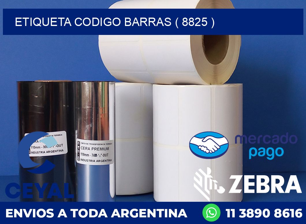 ETIQUETA CODIGO BARRAS ( 8825 )