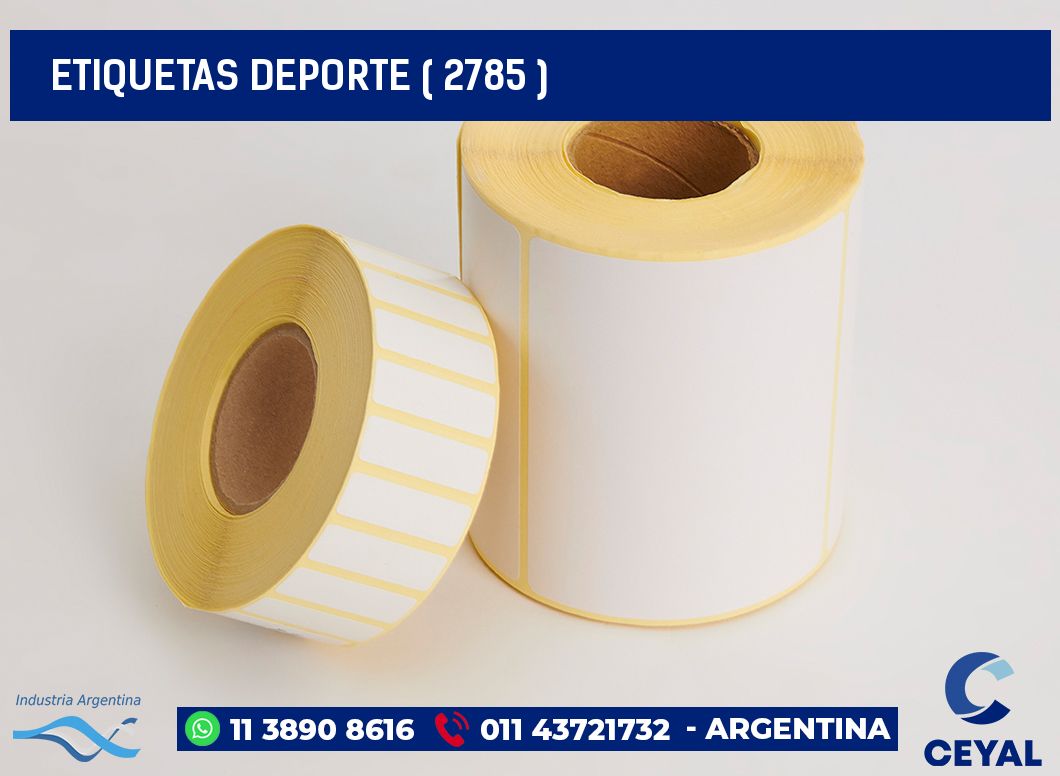 ETIQUETAS DEPORTE ( 2785 )