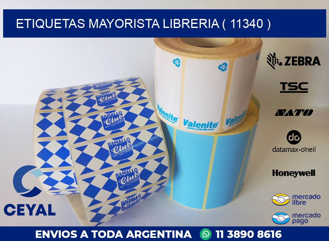 ETIQUETAS MAYORISTA LIBRERIA ( 11340 )