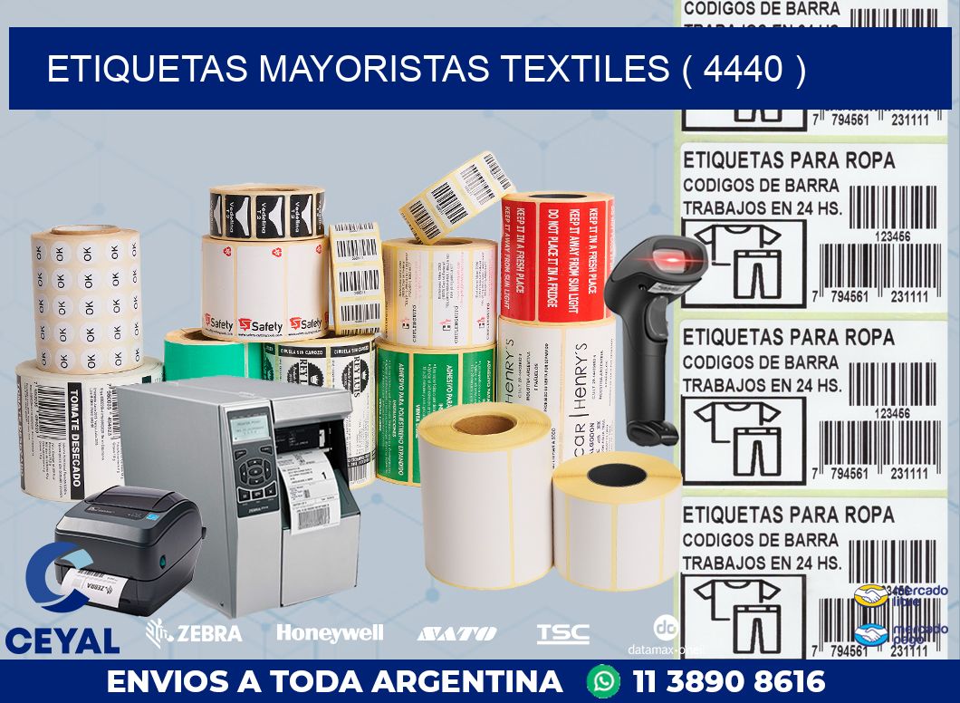 ETIQUETAS MAYORISTAS TEXTILES ( 4440 )