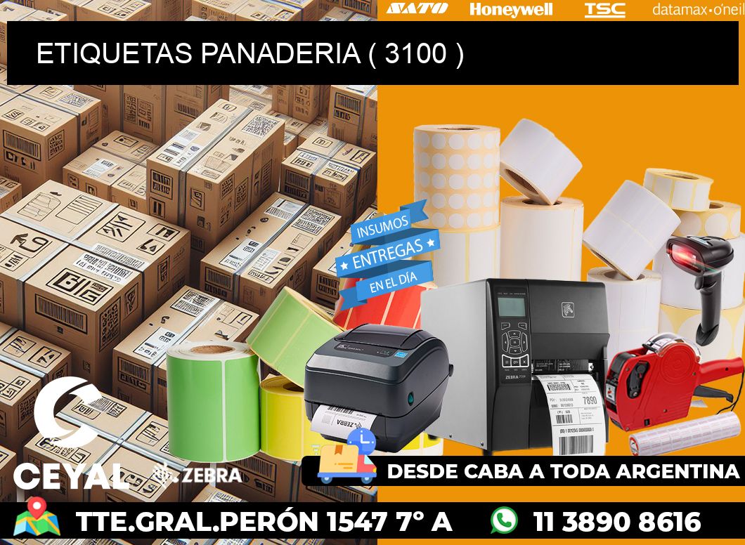 ETIQUETAS PANADERIA ( 3100 )