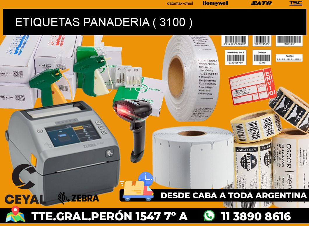 ETIQUETAS PANADERIA ( 3100 )