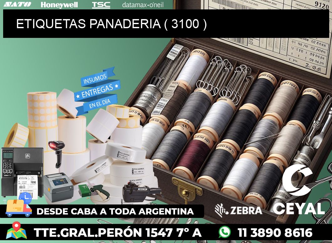 ETIQUETAS PANADERIA ( 3100 )