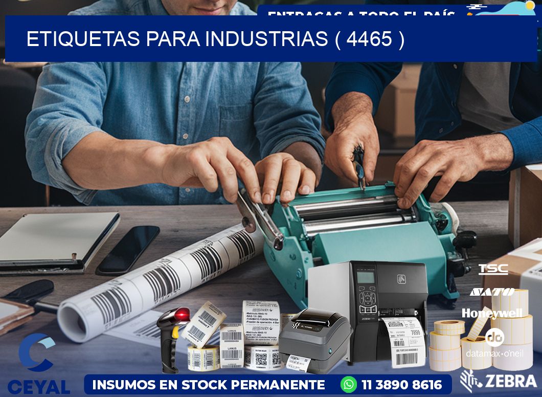 ETIQUETAS PARA INDUSTRIAS ( 4465 )