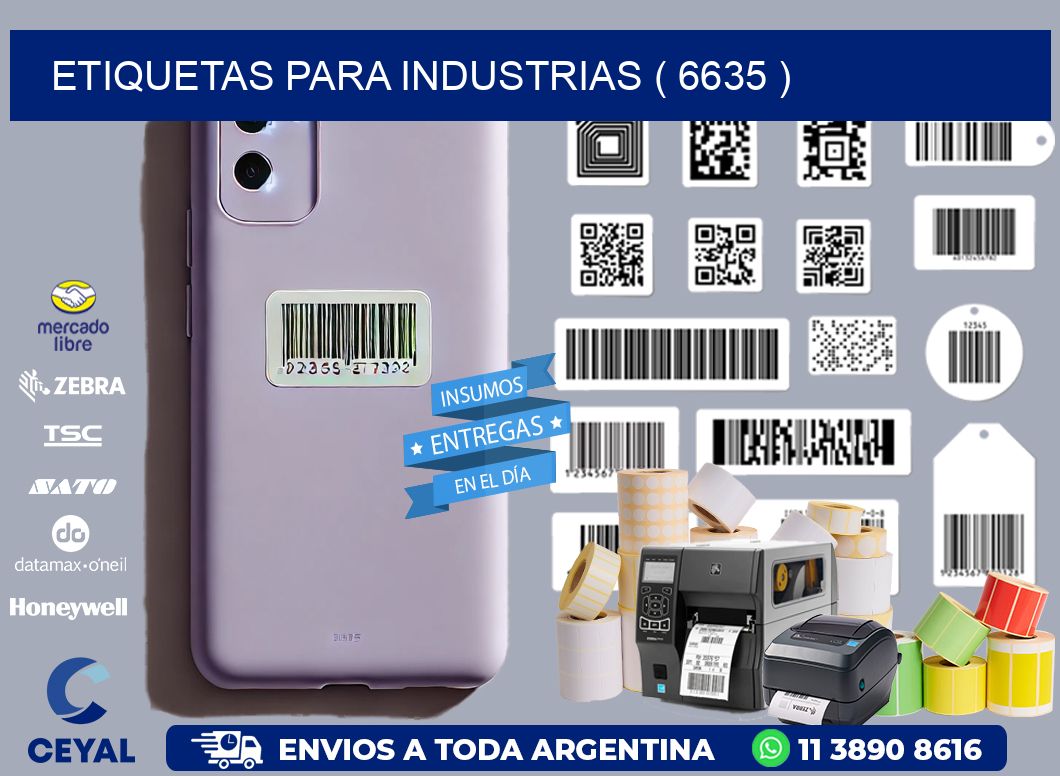 ETIQUETAS PARA INDUSTRIAS ( 6635 )