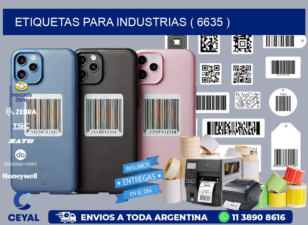 ETIQUETAS PARA INDUSTRIAS ( 6635 )