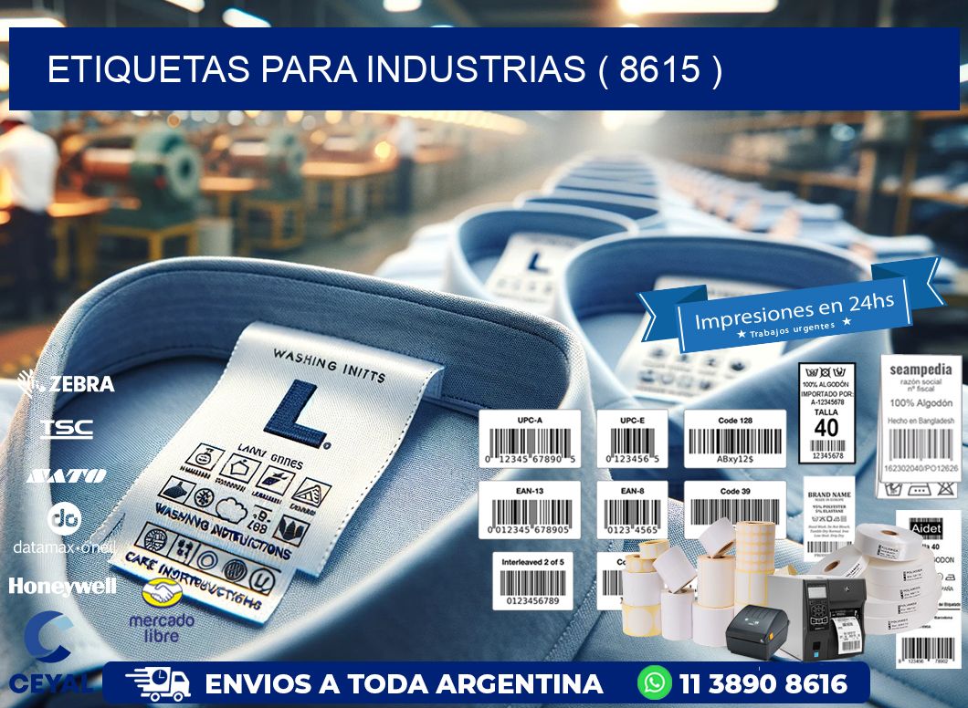 ETIQUETAS PARA INDUSTRIAS ( 8615 )