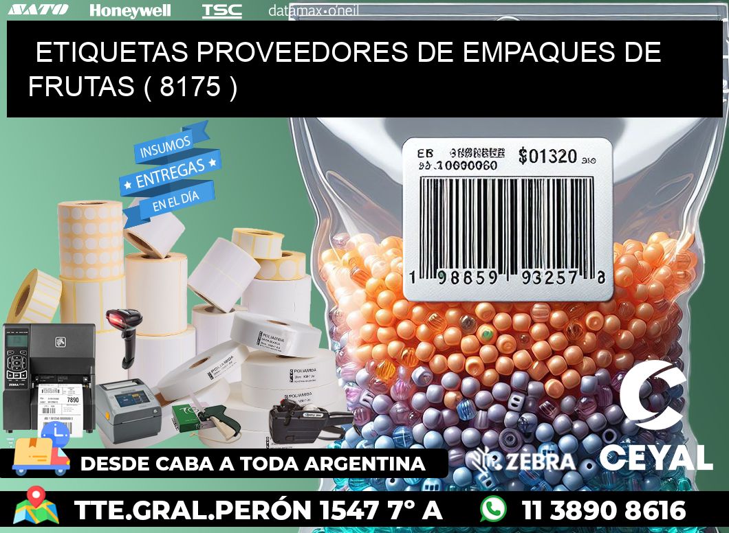 ETIQUETAS PROVEEDORES DE EMPAQUES DE FRUTAS ( 8175 )