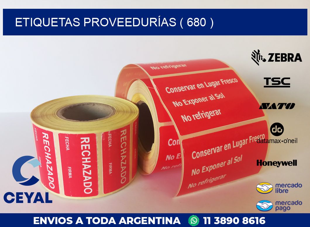 ETIQUETAS PROVEEDURÍAS ( 680 )