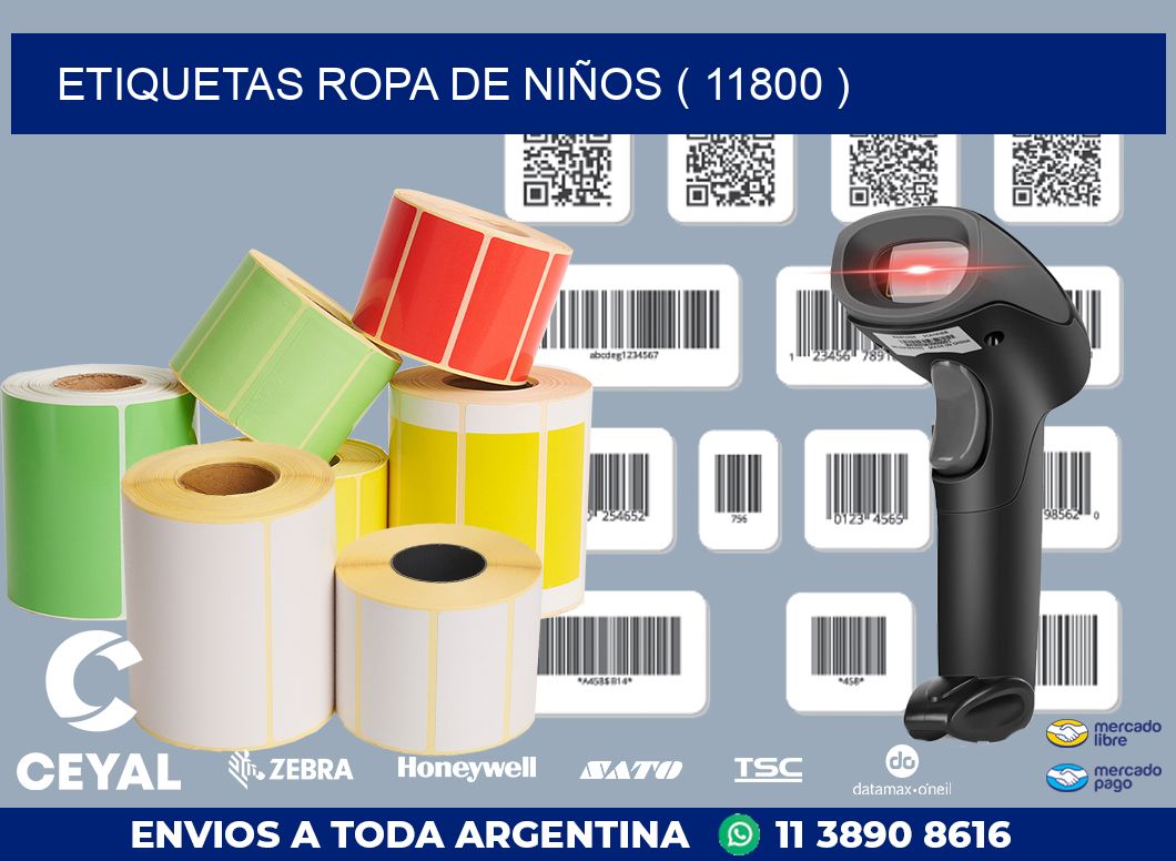 ETIQUETAS ROPA DE NIÑOS ( 11800 )