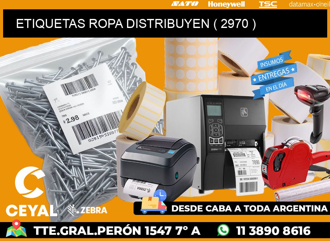 ETIQUETAS ROPA DISTRIBUYEN ( 2970 )