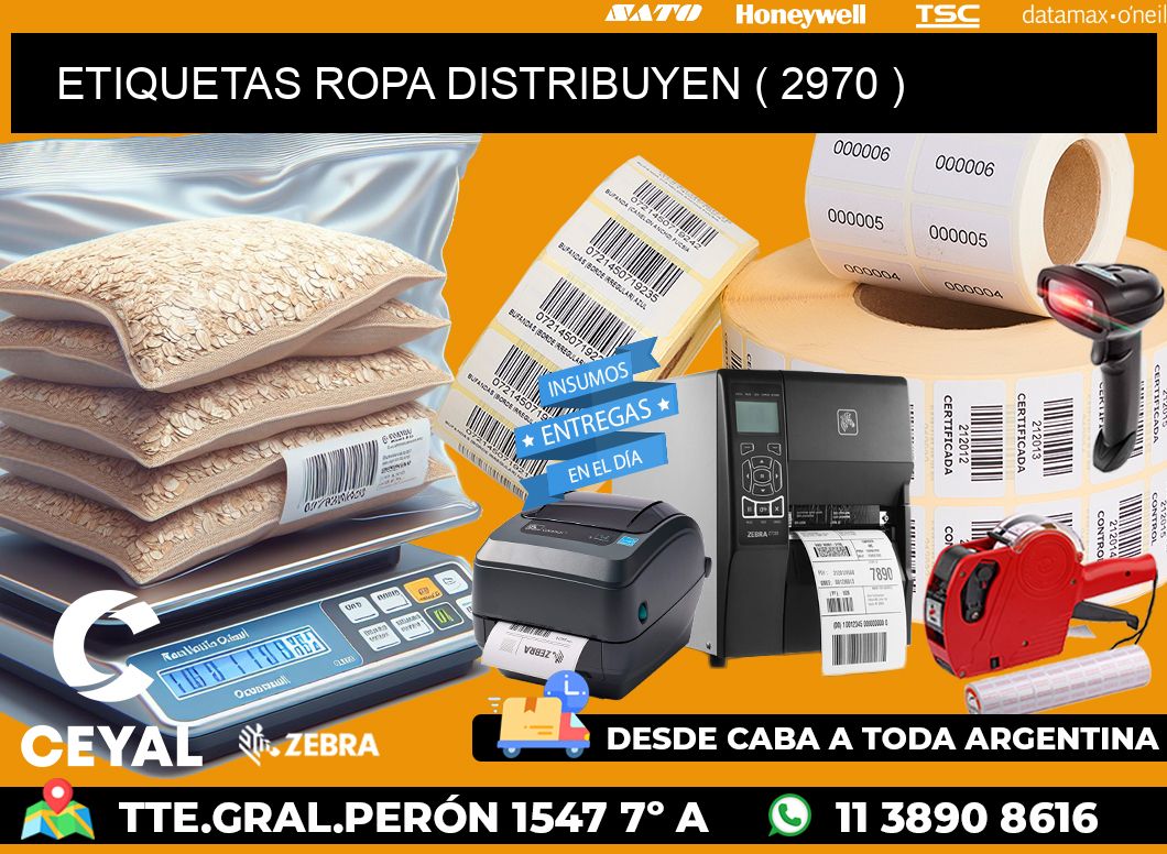 ETIQUETAS ROPA DISTRIBUYEN ( 2970 )