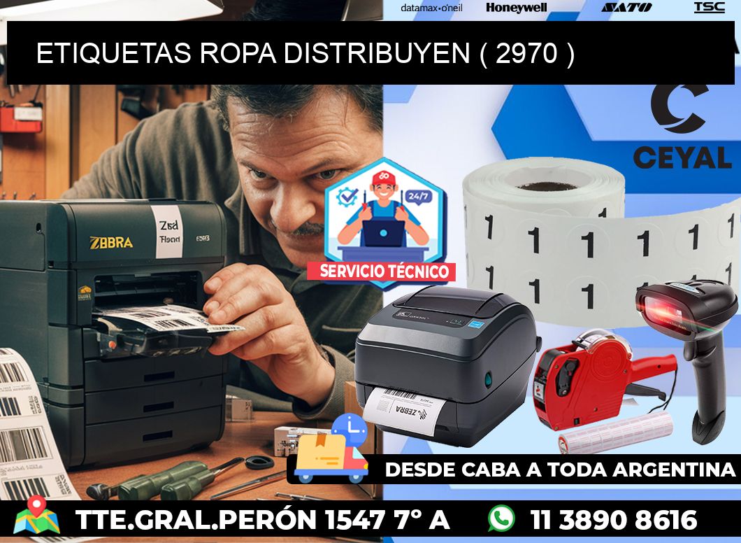 ETIQUETAS ROPA DISTRIBUYEN ( 2970 )