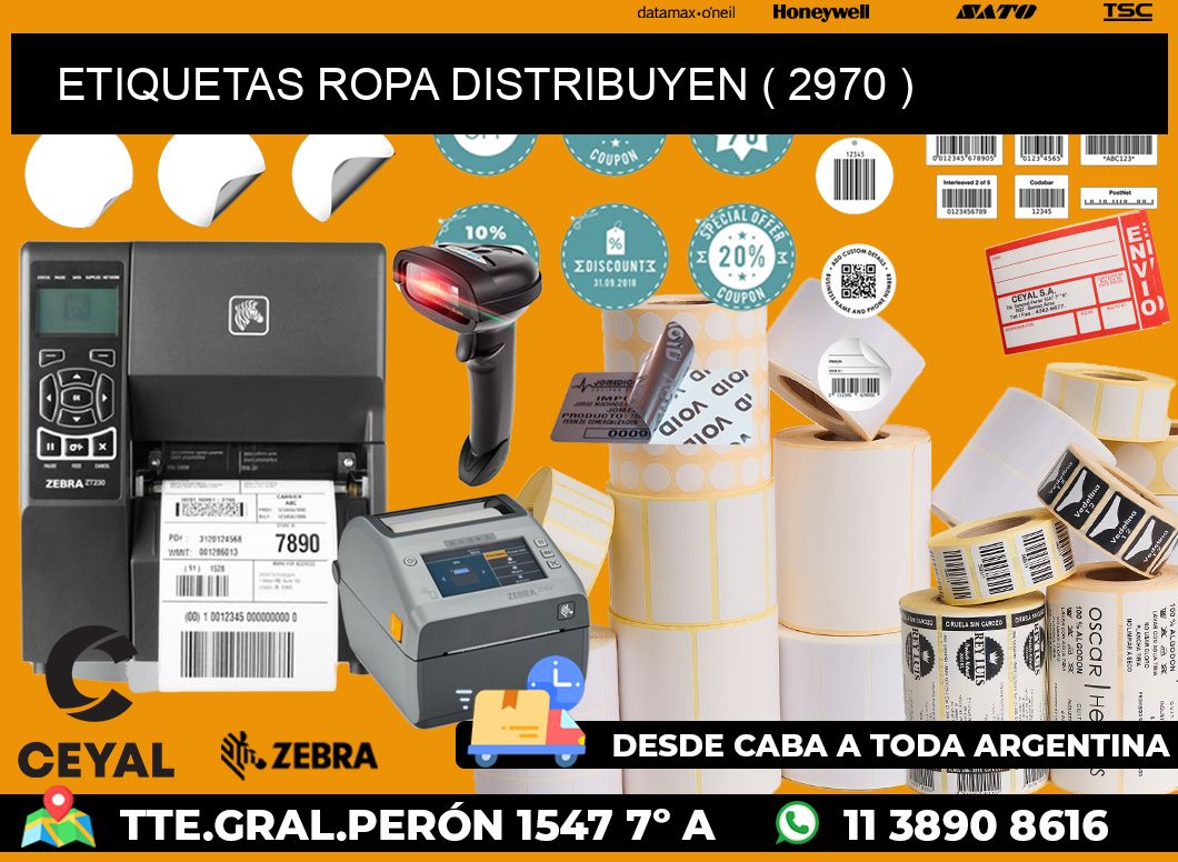 ETIQUETAS ROPA DISTRIBUYEN ( 2970 )