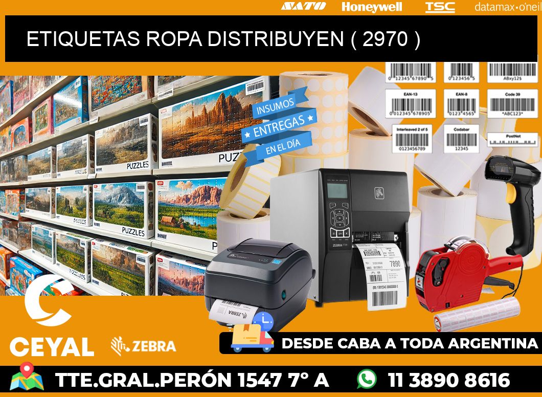 ETIQUETAS ROPA DISTRIBUYEN ( 2970 )