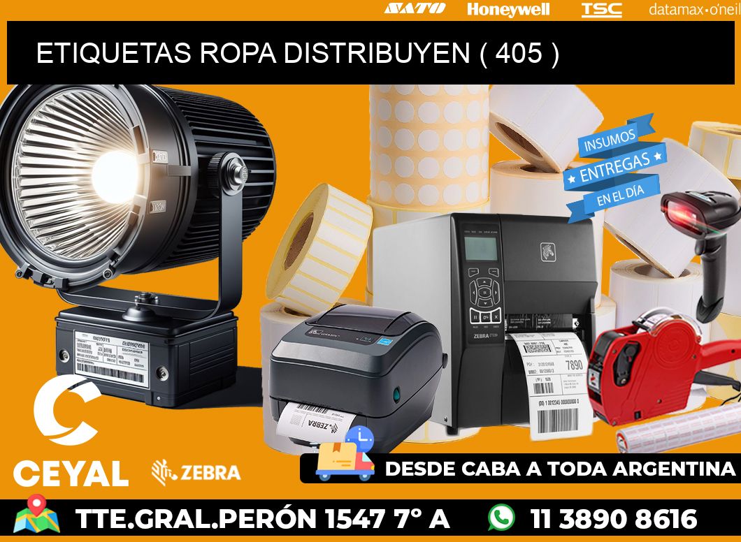 ETIQUETAS ROPA DISTRIBUYEN ( 405 )