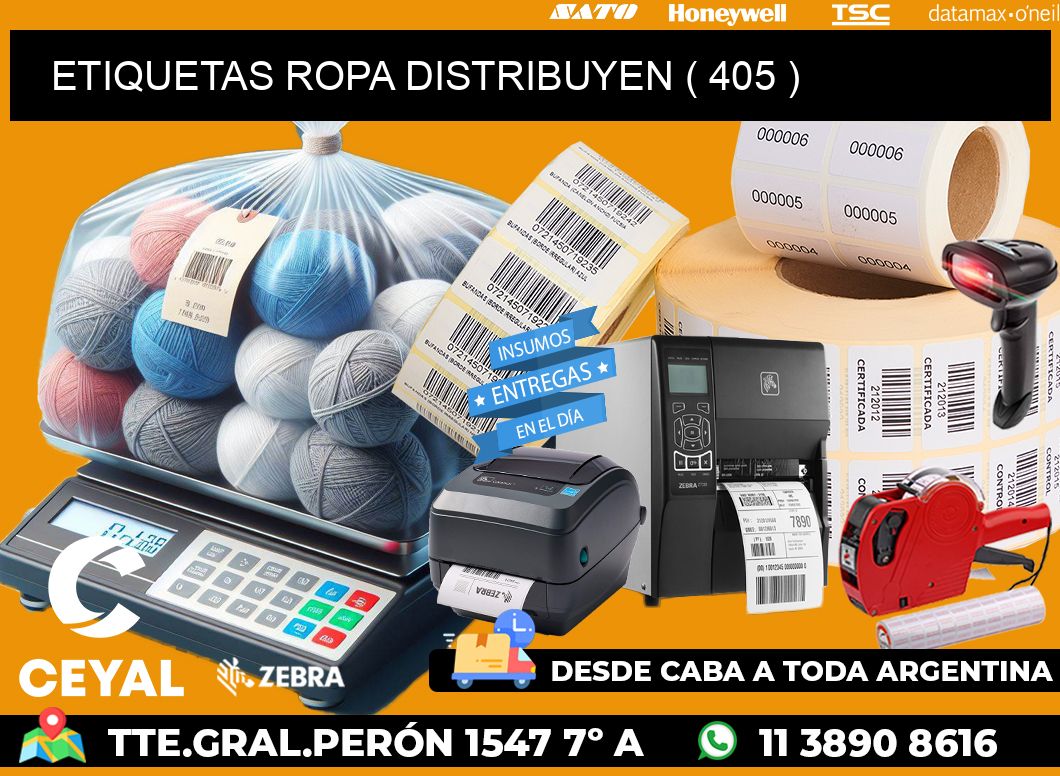 ETIQUETAS ROPA DISTRIBUYEN ( 405 )