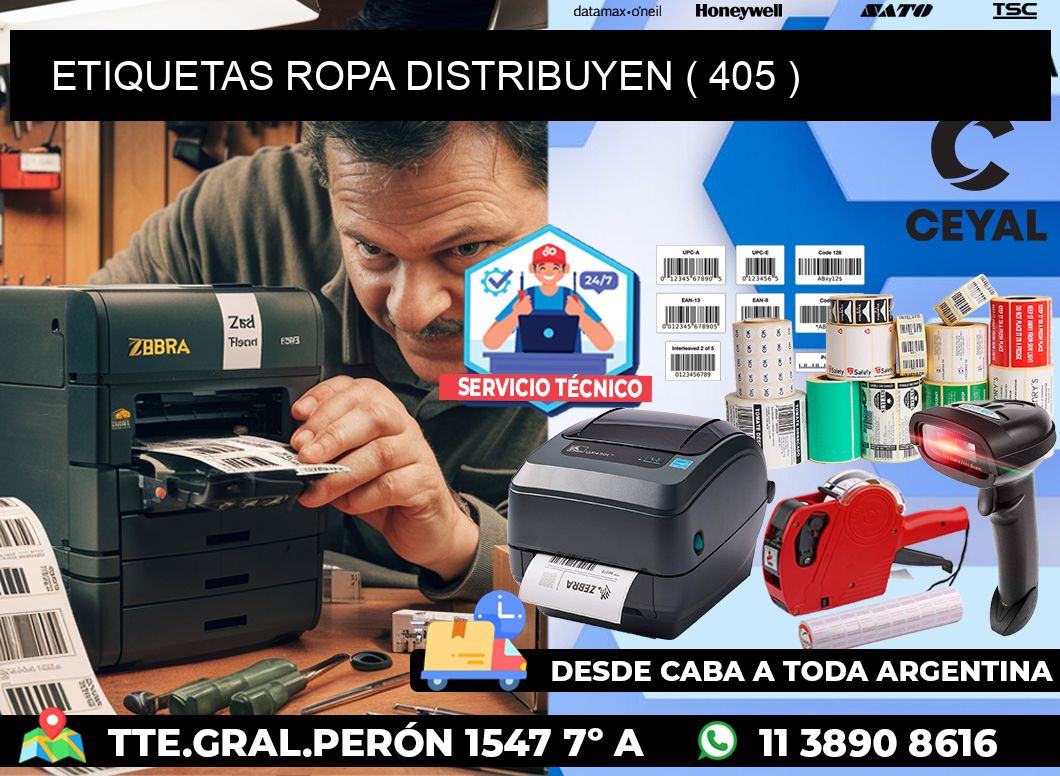 ETIQUETAS ROPA DISTRIBUYEN ( 405 )